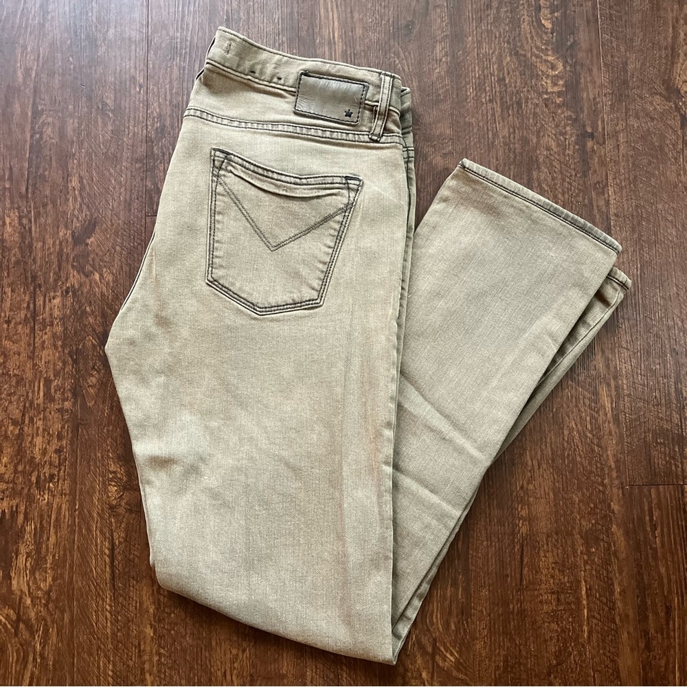 John Varvatos ⭐️ USA Men's Bowery Slim Straight Shark Grey Jeans Sz 31
